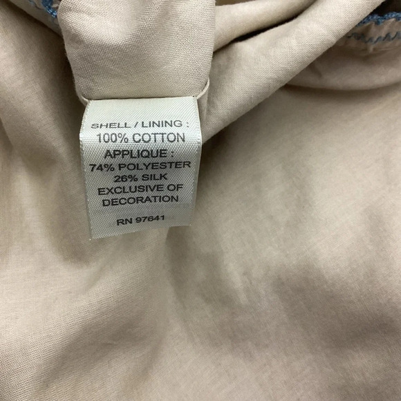 J. Jill Floral Applique Skirt Size Small - Picture 8 of 10